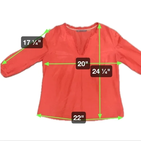 [EUC] Boden Limited Edition Split Neckline 3/4 Sleeve Blouse Wrinkled Fabric - Picture 6 of 9